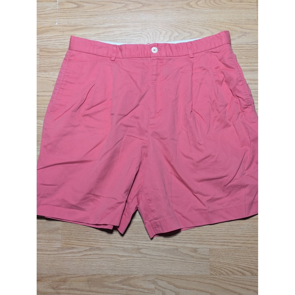 Ralph Lauren Golf Womens Pleated Chino Bermuda Shorts Pink Size 14